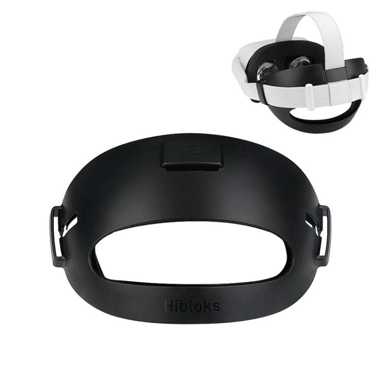 Virtual Reality Glasses Head Support Strap Cover for Oculus Quest 2 VR Headset - Black Virtual Reality Glasses Head Support Strap Cover for Oculus Quest 2 VR Headset - Black
